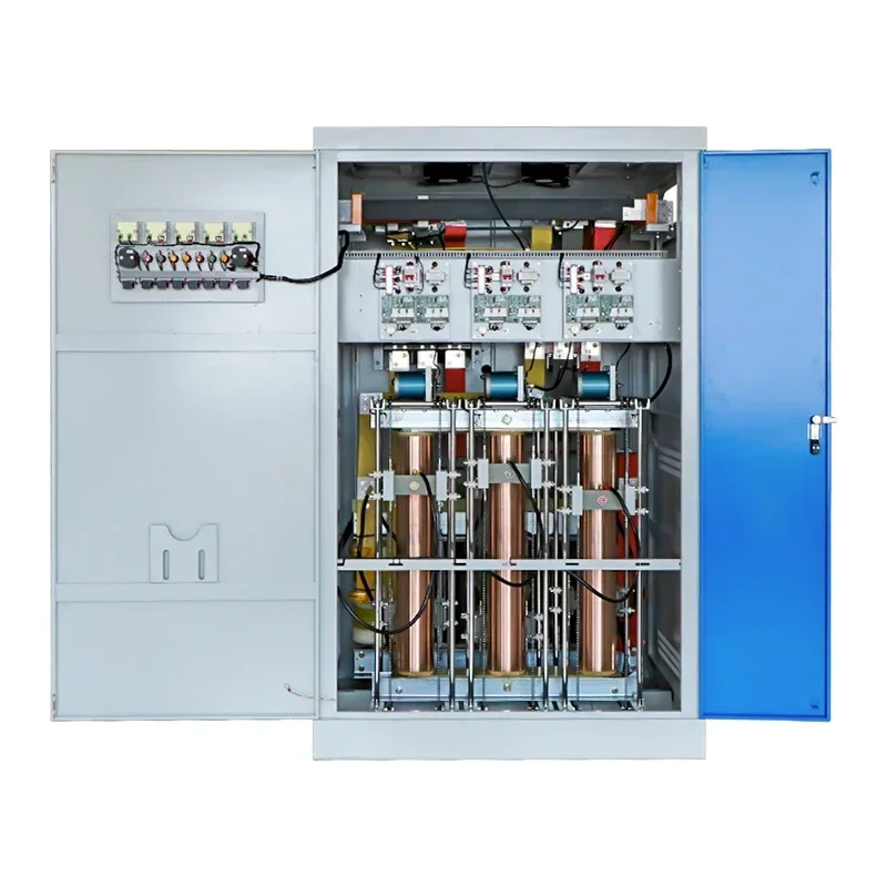 SBW-F-500KVA 600KVA AVR 3 Phase Independent Regulation SVC Separate Adjustment Automatic Voltage Regulators Stabilizers 380V