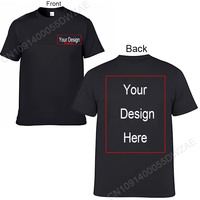 Men's Personalized Cotton T-shirt Custom Text Name Tsihrts Add Your Own Message Fashion men tshirt bigger size 4XL 5XL