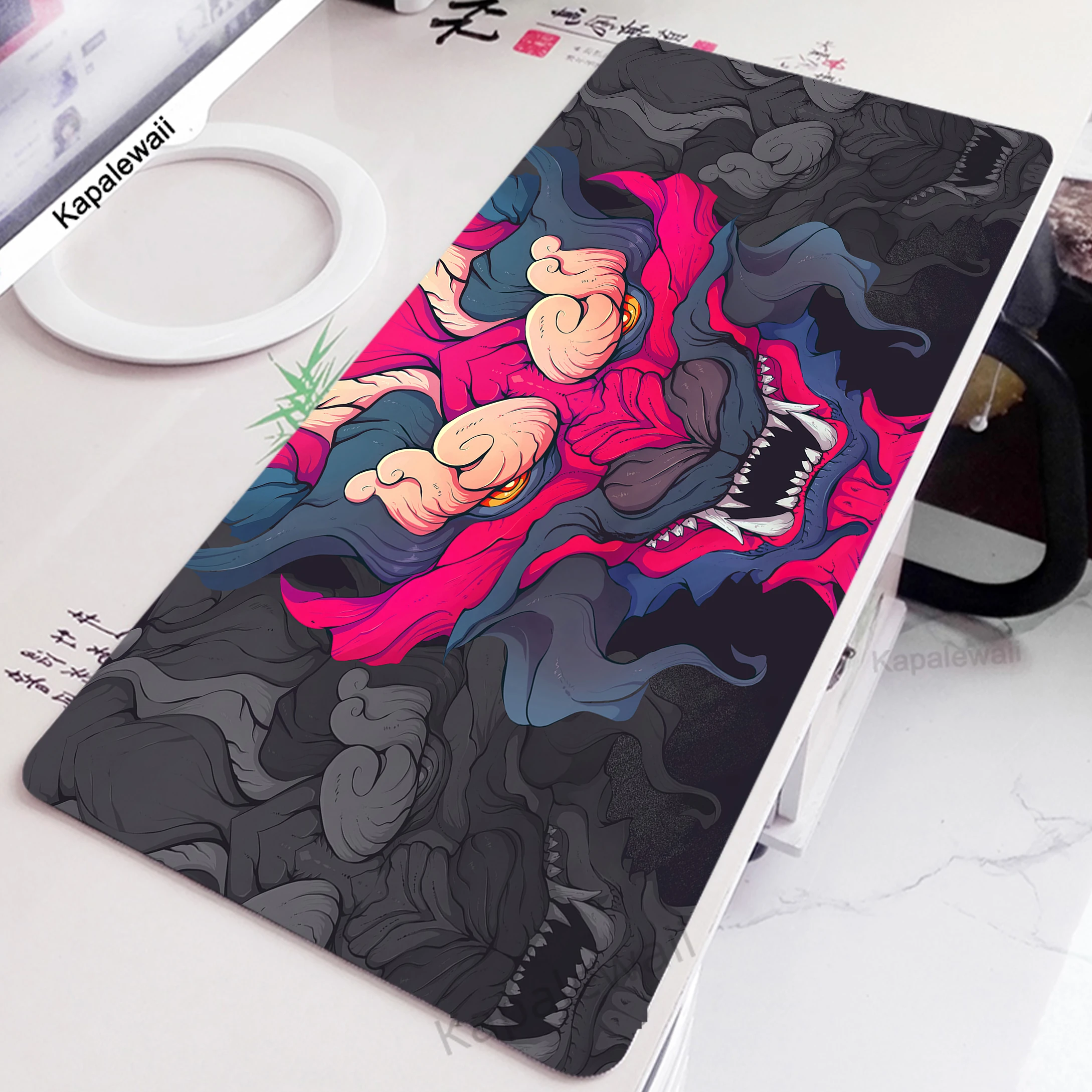Gamer Mousepad Large Gaming Mouse Pad Computer Keyboard Pads ONI Rubber Mouse Mat Locking Edge Mouse Mat 900x400mm XXXL Desk Mat