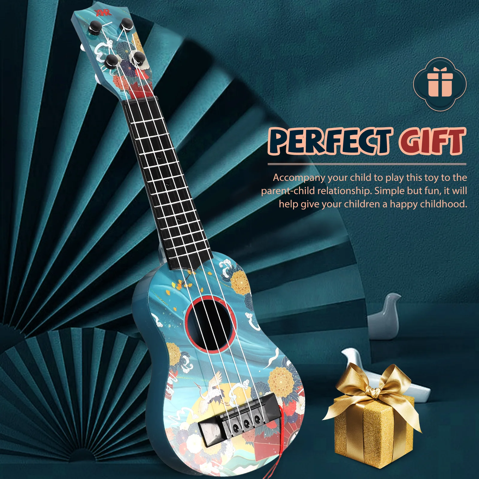 Ukulele dla dzieci na prezent Model zabawka dla malucha początkująca gitara dla dzieci wczesna edukacja zabawki symulacyjne zabawka