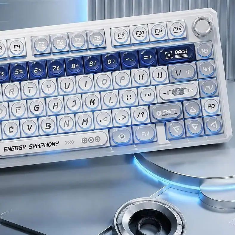 Minimalist building block toy keycaps, Tetris theme, XDA dot style, PBT dye-sublimated, universal cross-shaped switch.