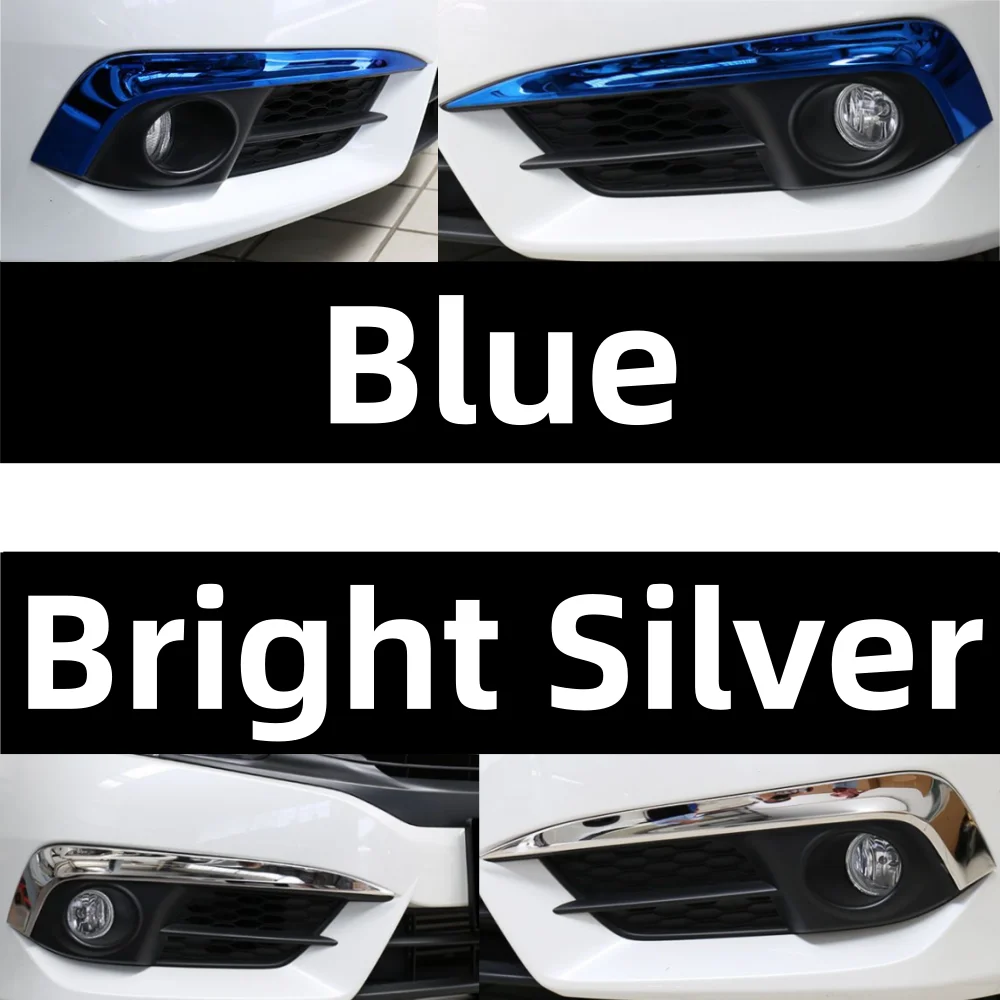 Automobile front bumper grille fog lamp decorative cover For Honda 10th generation Civic 2016 2017 2018