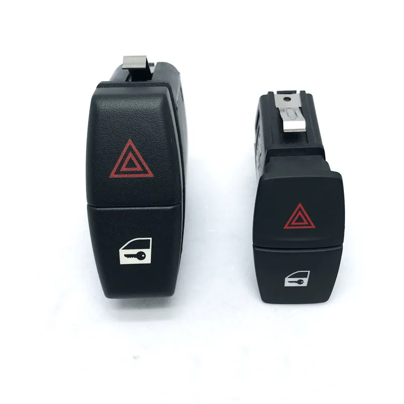 For BMW 1 3 5 Series X1X3X5X6 Double Flashing Hazard Light Switch Button Car Interior Stuff Automobiles Parts Accessories Abto