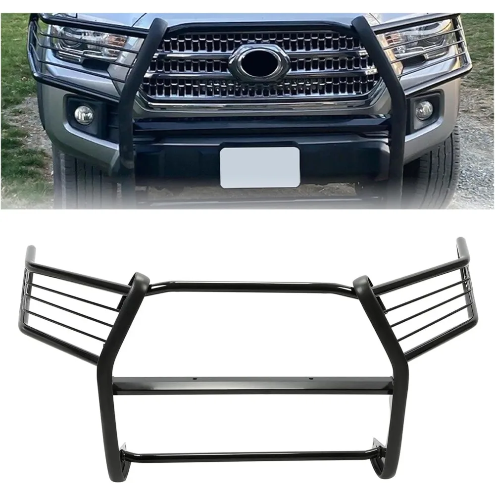 

Передняя защита щетки, решетка бампера, совместимая с Toyota Tacoma Bull Bar 2016-2023, защита щетки для толкателя, порошок Co