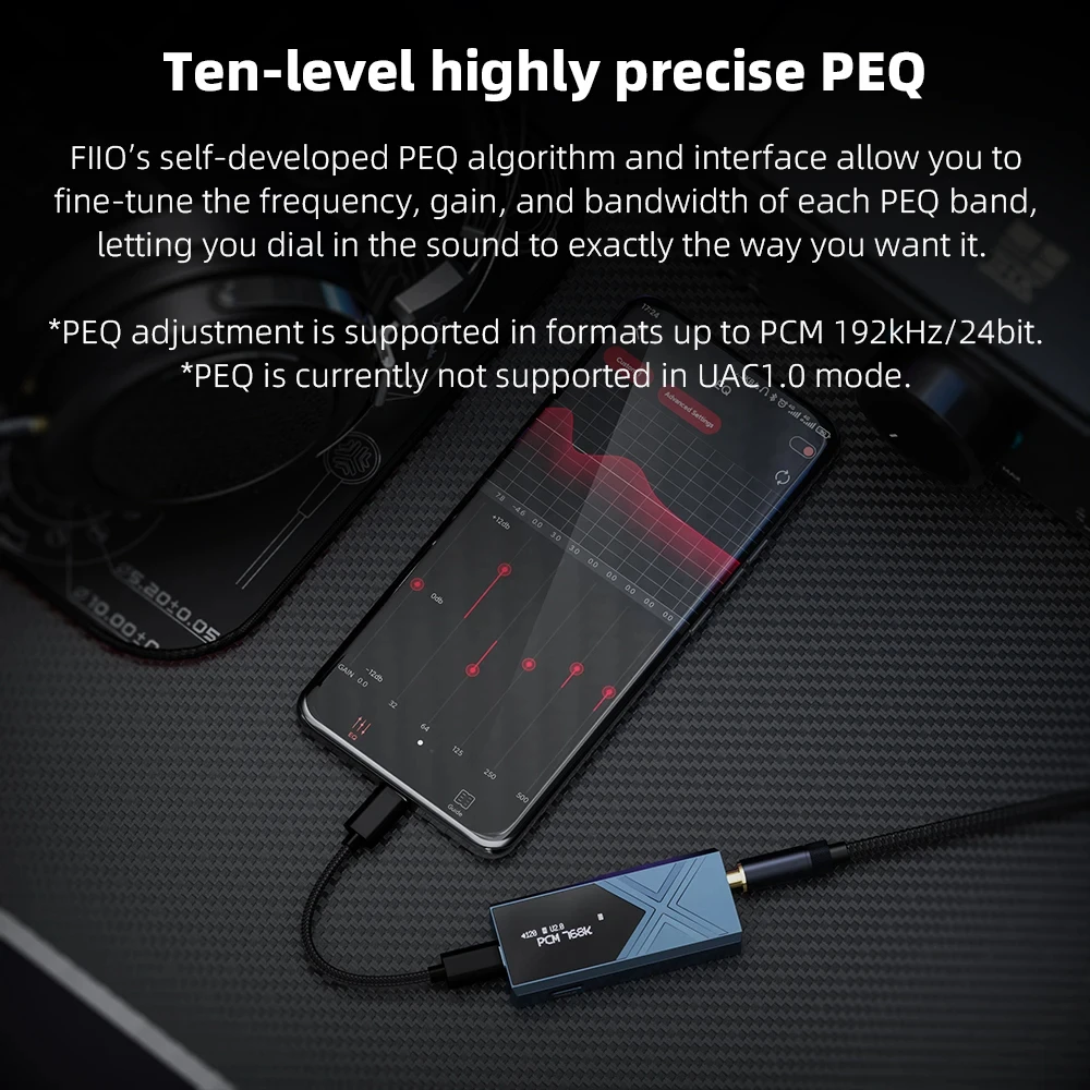 FiiO KA17 المحمولة USB DAC المزدوج ES9069Q الصوت HiFi فك PCM768 DSD512 3.5/4.4 مللي متر الناتج لنظام أندرويد iOS Mac Win10