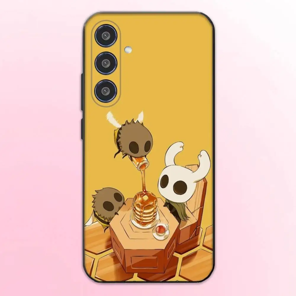 حافظة هاتف Silksong H-Hollow Knight لهاتف سامسونج جالاكسي A73، A72، A71، A70، A53، A52، A51، غطاء أسود ناعم آخر #3