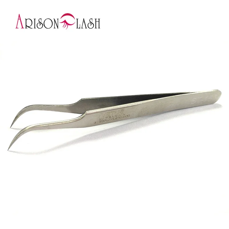 VETUS ST12 or 15 Series Stainless Steel Hyperfine High Precision Antimagnetic Anti Acid Tweezers Pro Tool for Eyelash Extension