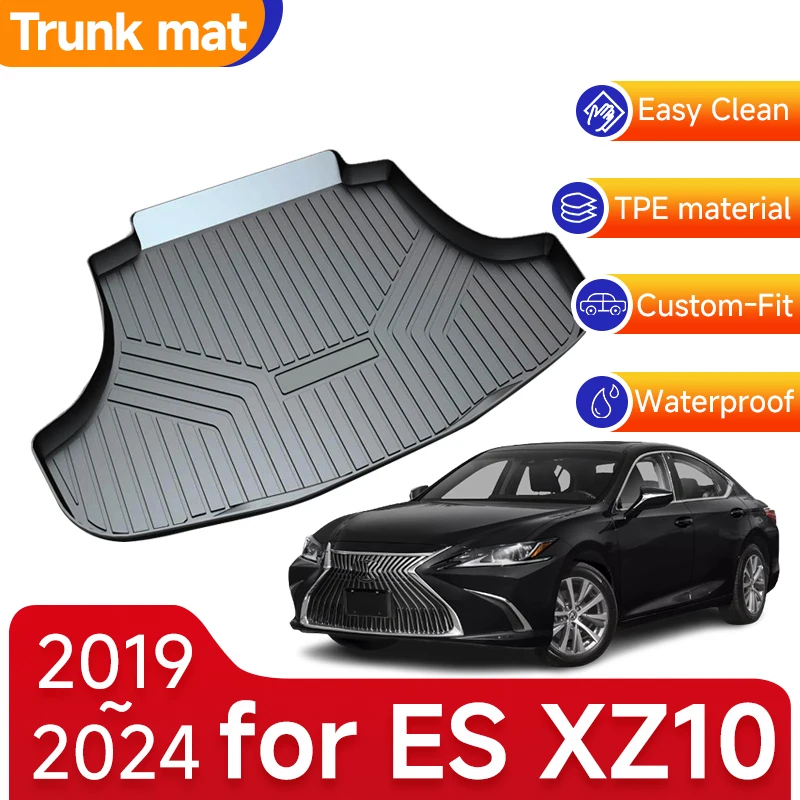 

Car Trunk Mats For Lexus ES Accessories XZ10 2019~2024 Auto Pads Anti Slip Waterproof Easy Clean Waterproof Car Accessories TPE