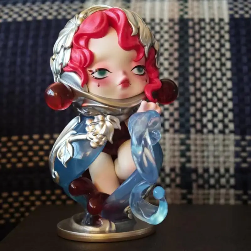 حقيقية POPMART SKULLPANDA الجدول سلسلة اليدوية صندوق أعمى لعبة زخرفة هدية الكريسماس رائعة وجميلة #6