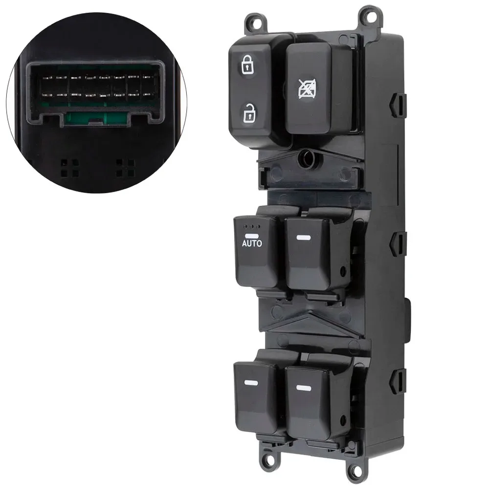 93570-1W155 935701W155 16 Pins Front Left Electric Master Control Power Lifter Window Switch  For Kia Rio (4Door) 2012-2015