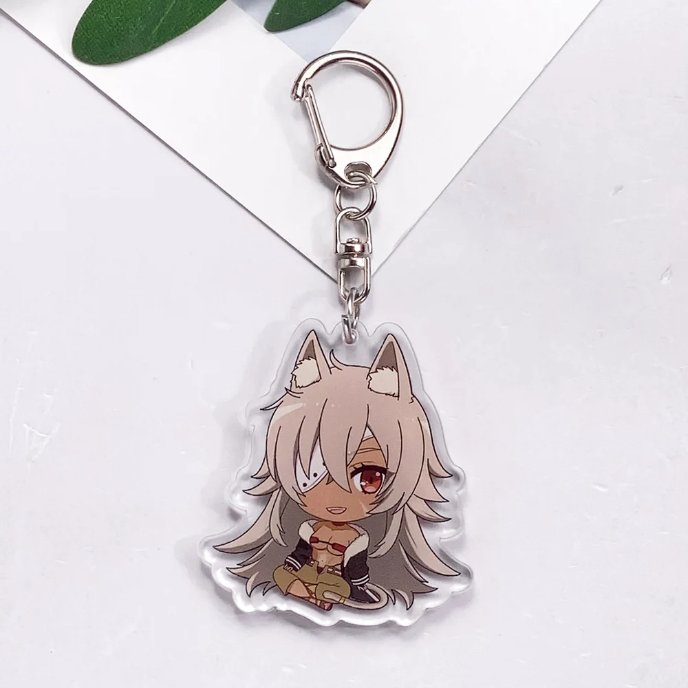 شخصيات أنيمي Mushoku Tensei سلسلة مفاتيح مصنوعة من الأكريليك اكسسوارات الإبداعية Kawaii حقيبة سحرية على ظهره قلادة كيرينغ هدايا لمحبي