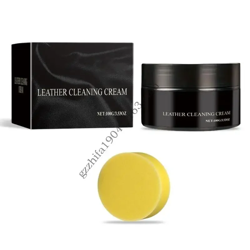 

100 г, ремонтная кожа, кожаная кремовая кожаная паста, кремовая паста с губкой многофункциональный крем для очистки интерьера