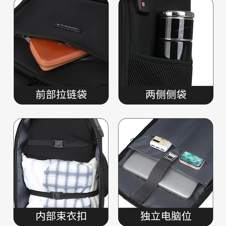 Large Capacity Travel Trolley Backpack With wheels wheeled Backpack Rolling luggage Business Laptop carry on hand Luggage Bags