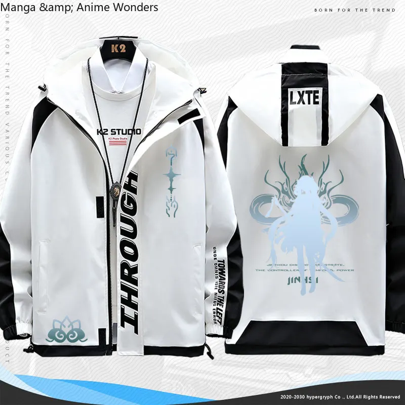 

New Gift Wuthering Waves Jinhsi Anime Long Sleeve Jacket Unisex Coat Hoodie Zipper Fashion Hooded Sweatshirt Top Cosplay Costume