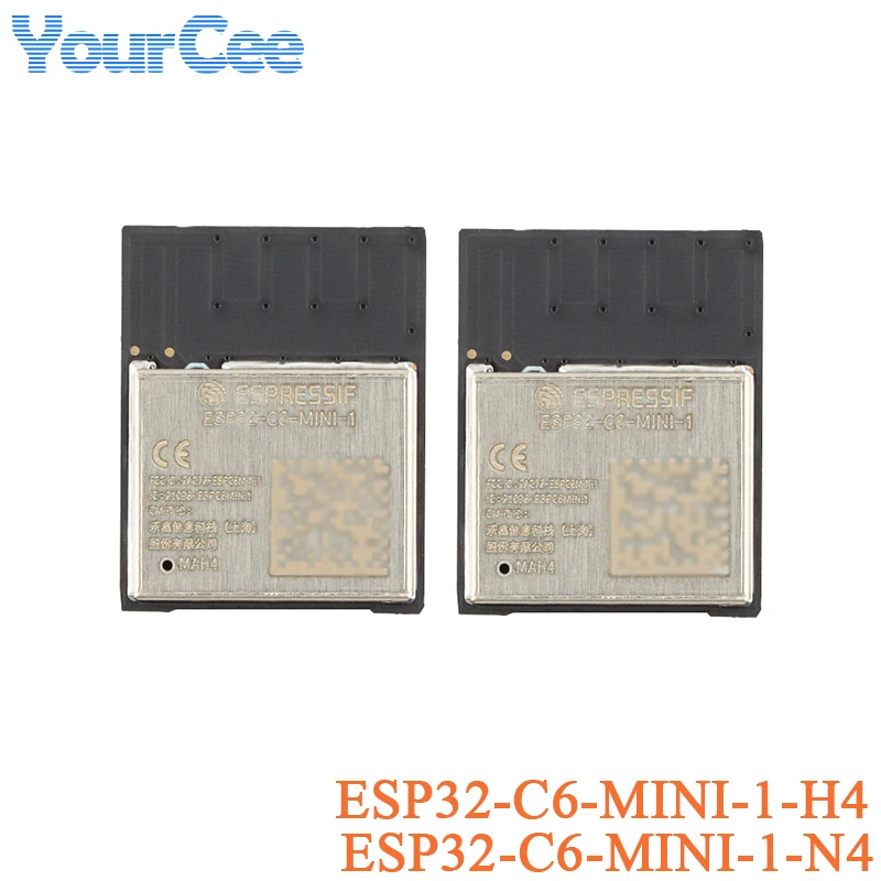 ESP32-C6-MINI-1 H4 N4 ESP32-C6FH4 WROOM-1-N16 2.4GH Wi-Fi Ble 5 4MB Wifi Wireless Module Zigbee 3.0 Thread Low Power Consumption