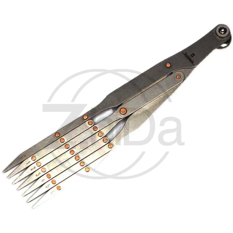 

Stainless steel equidistant ruler 4806 handmade DIY leather watch belt making tool, quick aliquot