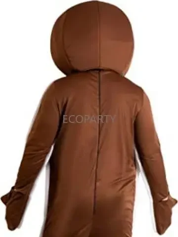 Drop ship Adult Iced Gingerbread Man Costume intero biscotti di natale Cosplay Kids Fun Costume tuta Holiday Party