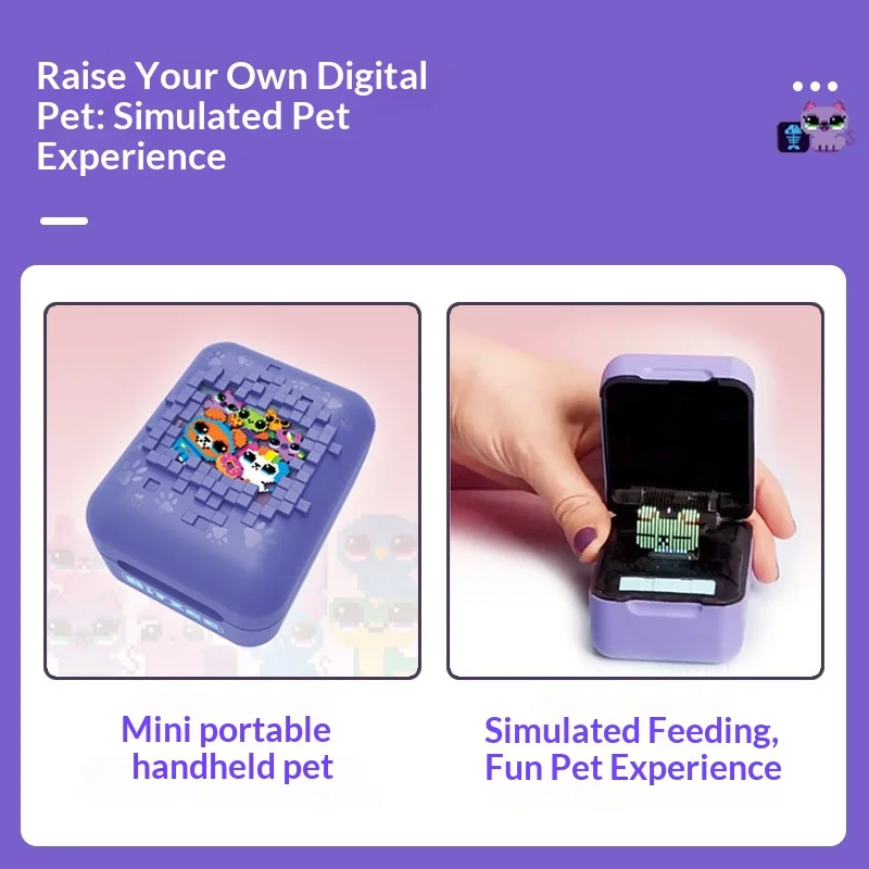 บิตซี สัตว์เลี้ยงอิเล็กทรอนิกส์ ของเล่นมือถือแบบอินเทอร์แอคทีฟ สปินมาสเตอร์ สัตว์เลี้ยงเสมือนจริง ของเล่นสัตว์เลี้ยงดิจิทัล สำหรับเด็กชาย เด็กหญิง เกมสัตว์เลี้ยงอิเล็กทรอนิกส์