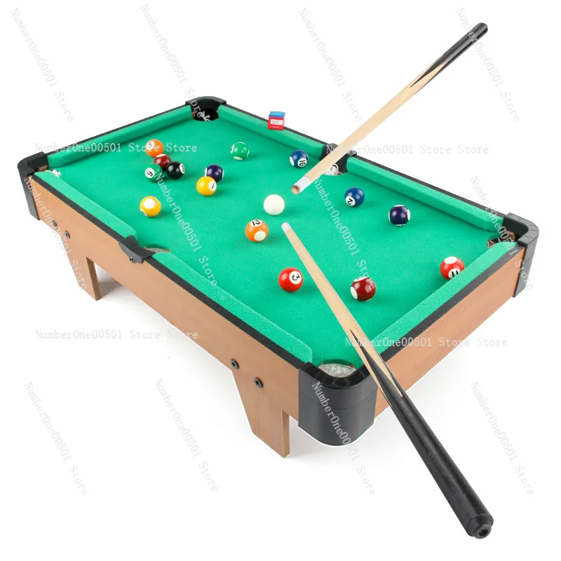 Thickened wooden children's billiard table home mini billiard table tennis parent-child interactive entertainment toy