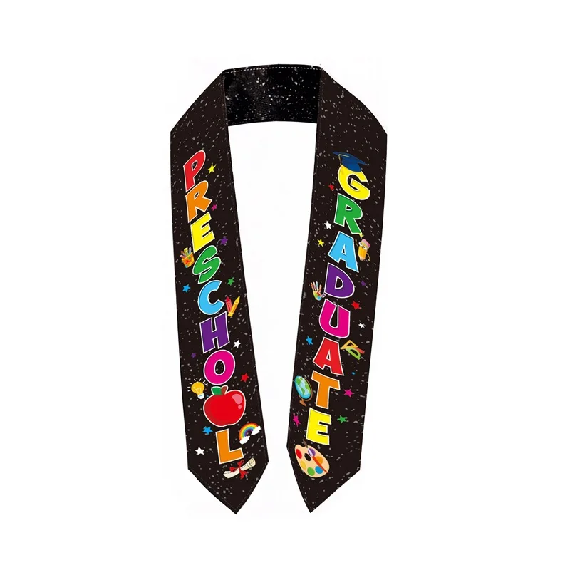 

Kindergarten Graduation Stole Comfortable Graduation Shawl Kids Graduation Sash Glitter For Party Decorations Preschool