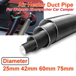 Air Diesel Parking Heater Duct Pipe Tube Hose 25mm 42mm 60mm 75mm Length For Webasto Eberspacher Extendable 100-500cm