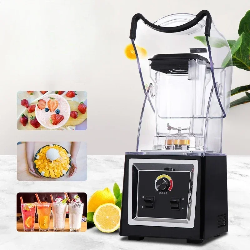 Sand Ice Machine  Milk Tea Shop  Silent With Cover Soundproof Ice Sand  Blender  Juice Squeezing Broken Wall Cooking Machine