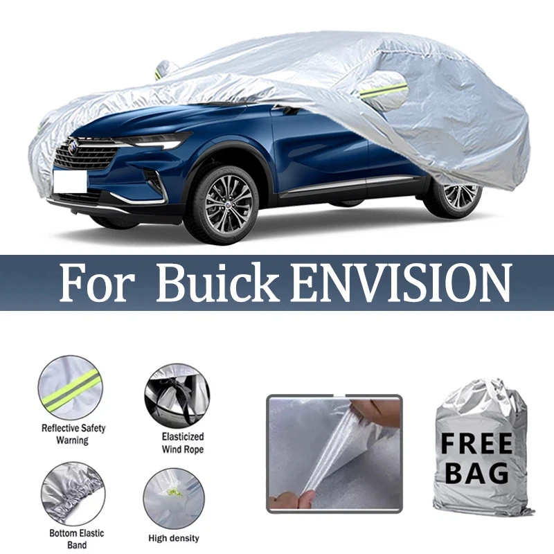

For Buick ENVISION Car Cover Outdoor Protection Covers Snow Sunshade Waterproof Dustproof Exterior UV Car Accessories
