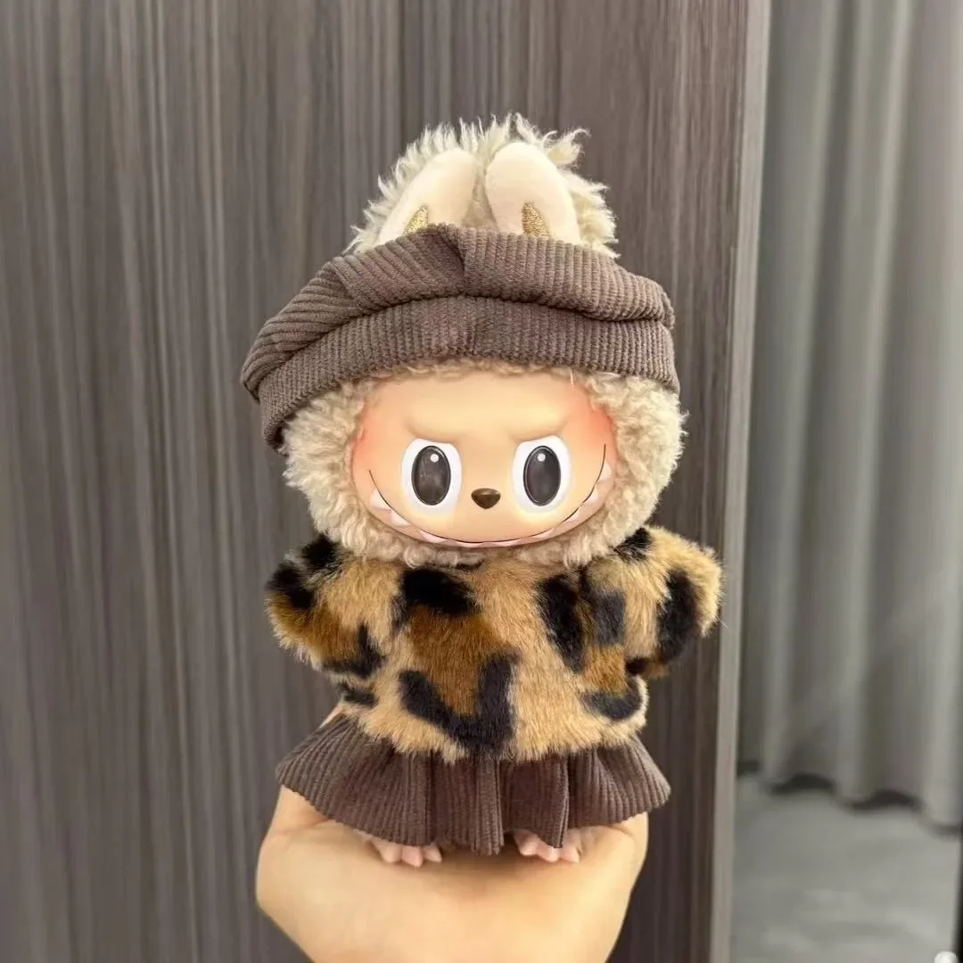 

Ropa Labubu for 15-17cm Labubu Set Fashion Mini Retro Style Hat Set Artistic Style Small Painter's Clothing Labubu Outfit