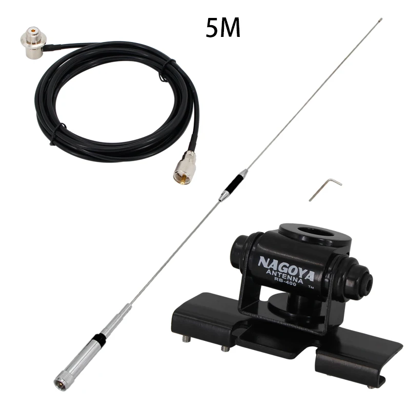 SL16-J/M Męski PL-259 NAGOYA NL-770R Dwuzakresowy VHF/UHF 144/430MHz 3.0/5.5 dBi Amatorskie radio samochodowe o wysokim wzmocnieniu Mobilna/stacja Antena