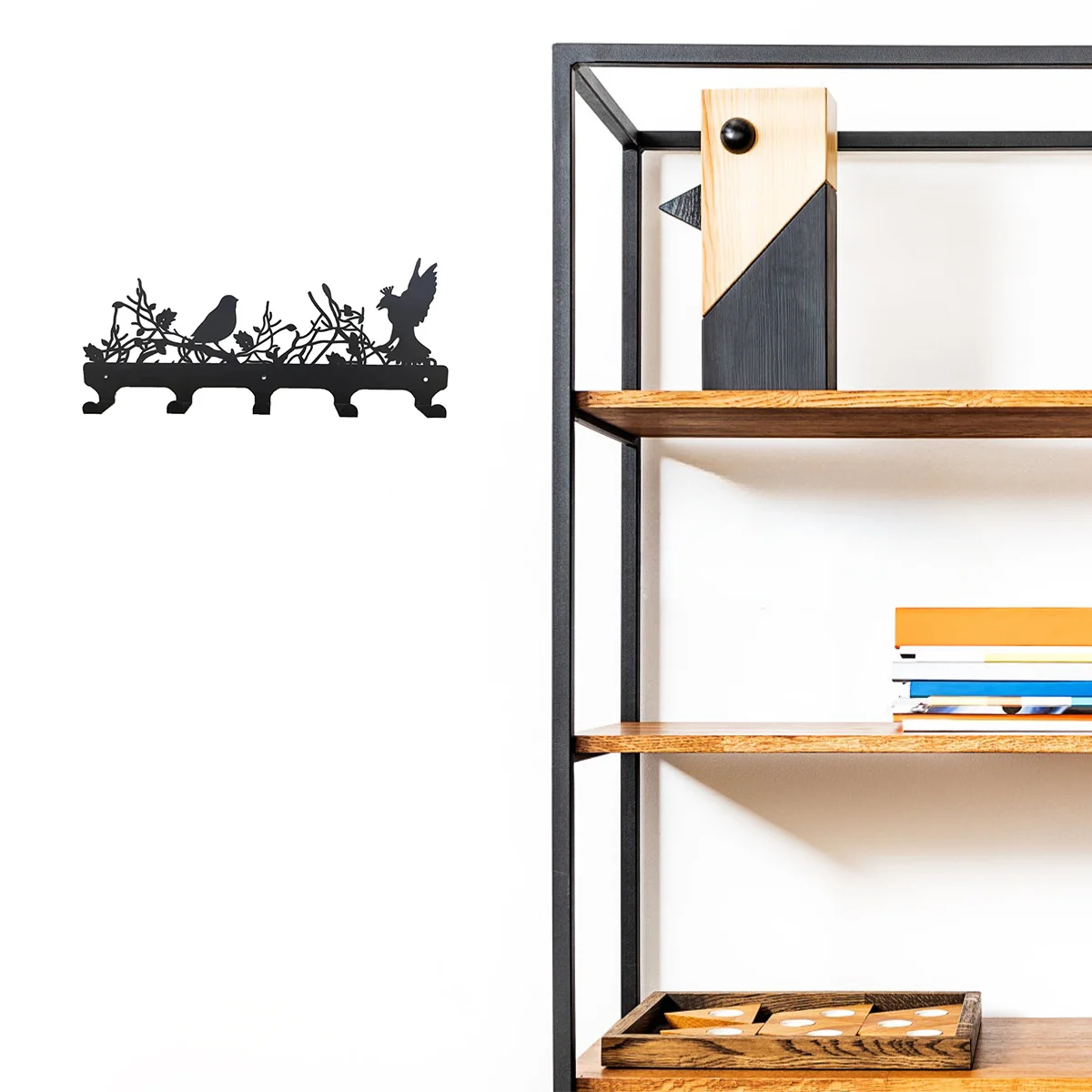 

Metal Wall Mounted Key Hanger Coat Rack Decoration Coat Rack Hook Multipurpose Coat Hat Bag Key Hanger Rack Hook Holder Wall Ho