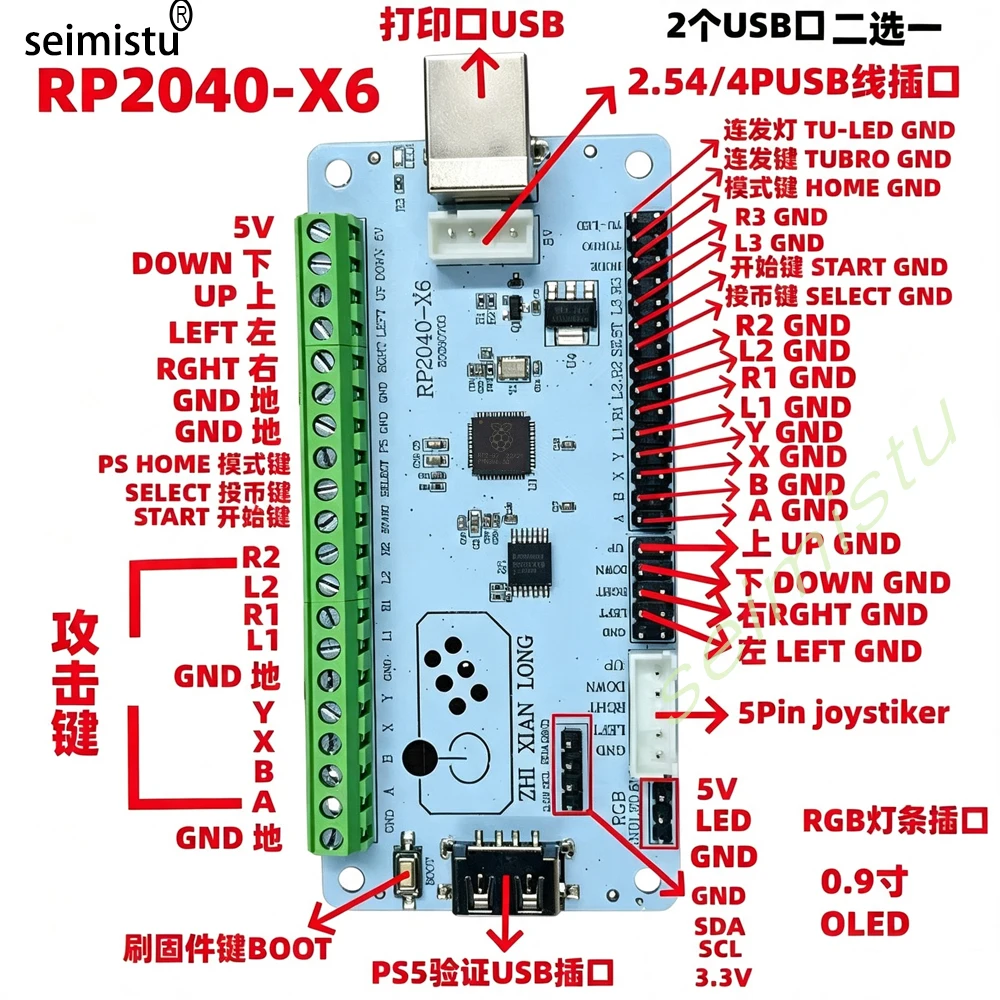 Płytka USB Zero Delay Raspberr – Arcade Encoder Board Zero Delay Usb recenzja i cena