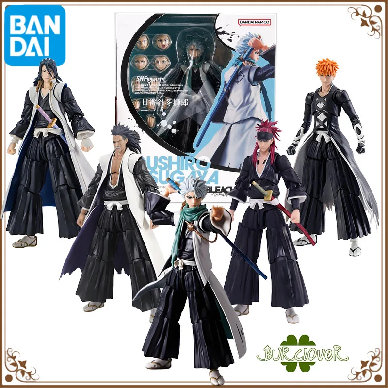

Bandai Original SHF Anime Figure BLEACH ICHIFGO KUROSAKI TOUSHIRO HITSUGAYA Action Figure Toys For Boys /Girls /Kids Gift