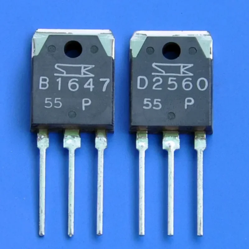 1 pair/lot 2SB1647 2SD2560 B1647 D2560 Brand New Original Genuine Audio Amplifier Paired With Tube Chip Packaged TO -3P