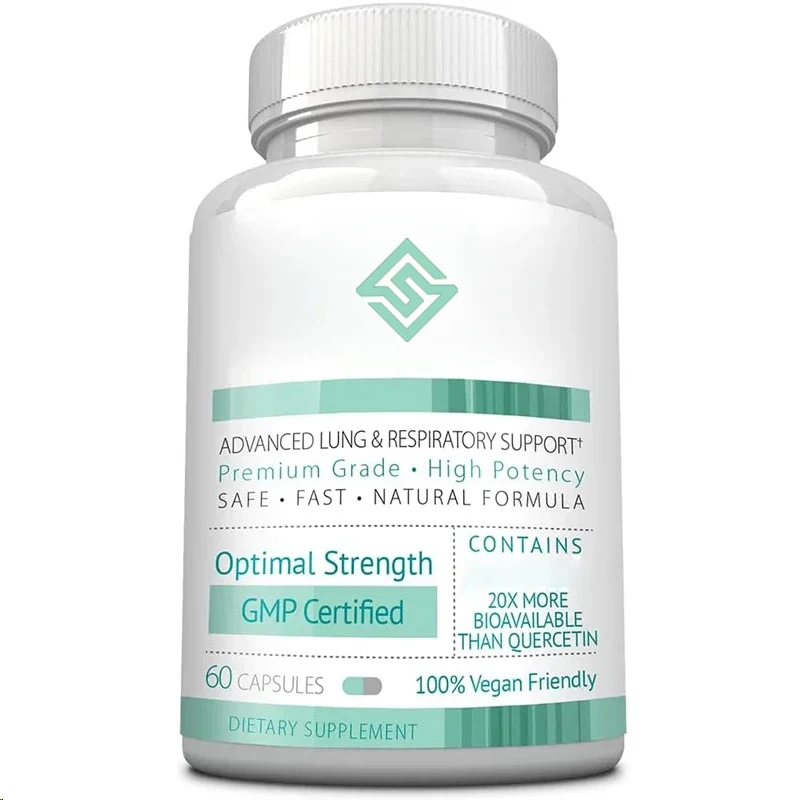 

Lung And Respiratory Support - With Quercefit, Vitamins A,c,d, Bioperine - 60 Capsules