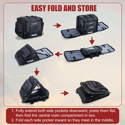 Bolsa de equipaje para motocicleta Goture impermeable con mosquetones