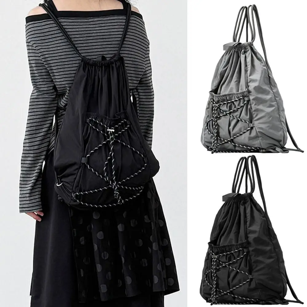Lightweight Drawstring Backpack Wear-resistant Waterproof Sports Backpack Drawstring Closure Fashion Backpack
