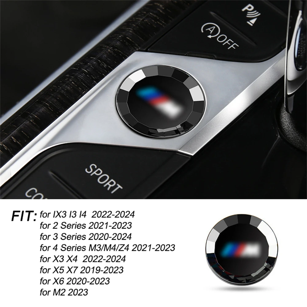 

Crystal Start Button for BMW 1 2 3 4 Series G20 F40 F44 X3 G01 X4 G02 G06 G07 M3 G80 M4 G82 Z4 I4 Multimedia Start Button Cover