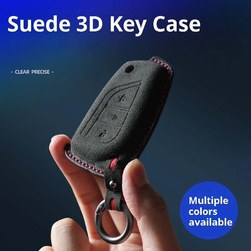 

Car Remote Key Case Fit For Camry RAV4 Corolla Levin Corolla Levin Altis Axio Series Suede Car Key Cover Protective Accessories