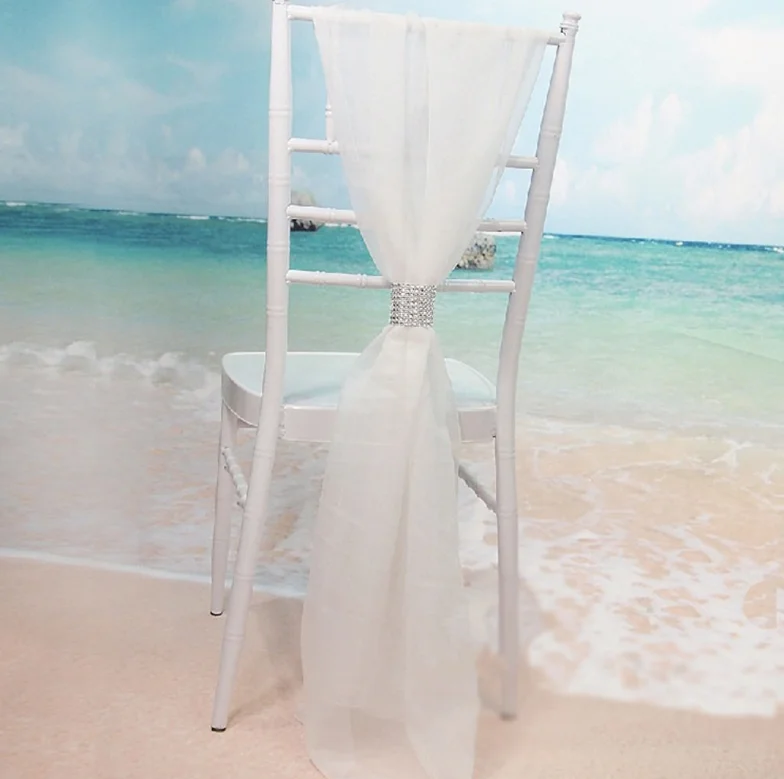 10pcs 웨딩 의자 커버 새시 나비 넥타이 리본 장식 - Chair Sash Organza 리뷰 및 가격