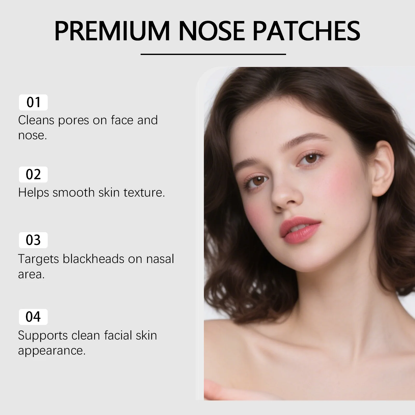 Blackheads Removal Nose Patch Deep Cleansing Pores Shrinking Strips Skin Care Mask Pimples Removal Cleansing Facial Care Tool