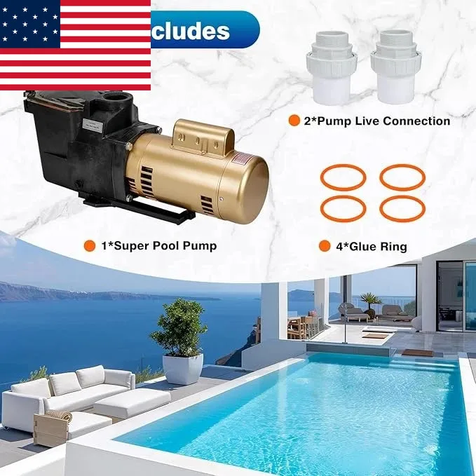 

AP03 Super Pump 2HP Single Speed Pool Pump for Hayward 115/230V W3SP2615X20 SP2615X20