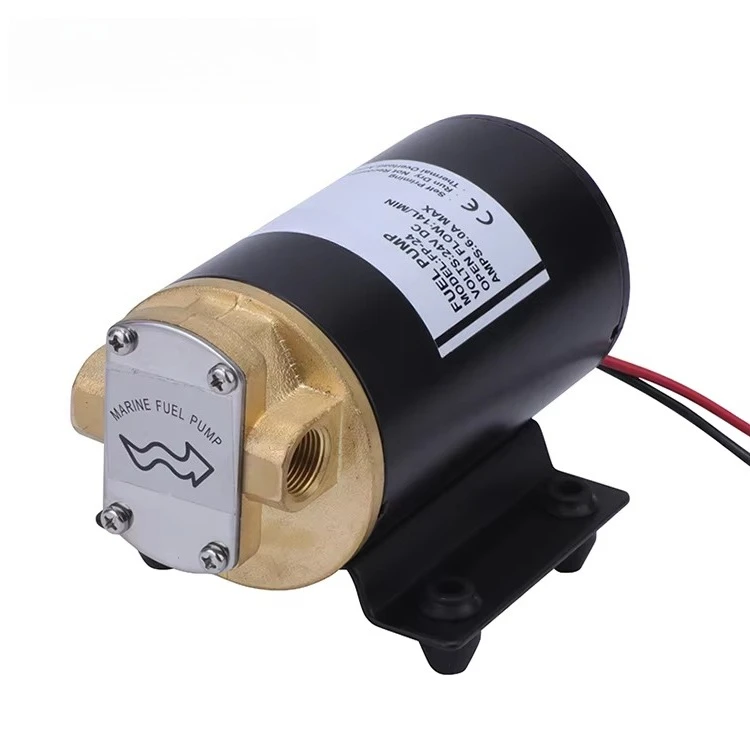 FP-24 14LPM 24V DC 3M Head Small Portable Fuel Cooking Lubrication Oil Fluid Transmission Marine Gear Oil Pump for Boat