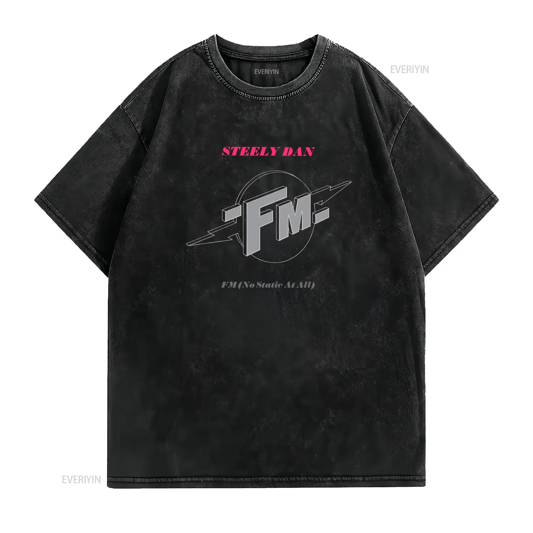 Steely Dan FM No Static At All T Shirt Walter Becker Donald Fagen S 5XL vintage Washed homme streetwear Breathable Unisex