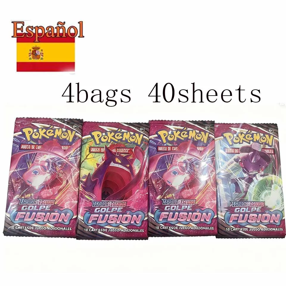 4-8 confezioni di carte Pokemoned spagnole Inglese Francese CROWN ZENITH ARGENTO TEMPEST Lost Origin Brilliant Stars Carte Collezione Pokémon