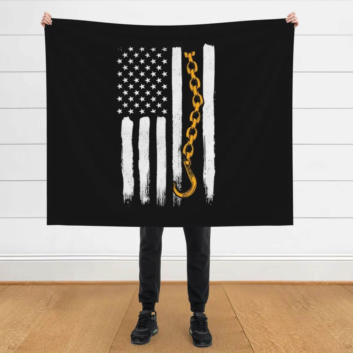 

Patriotic Tow Truck Operator Throw Blanket Weighted Blankets For Baby Thin Extra Large Throw Blankets