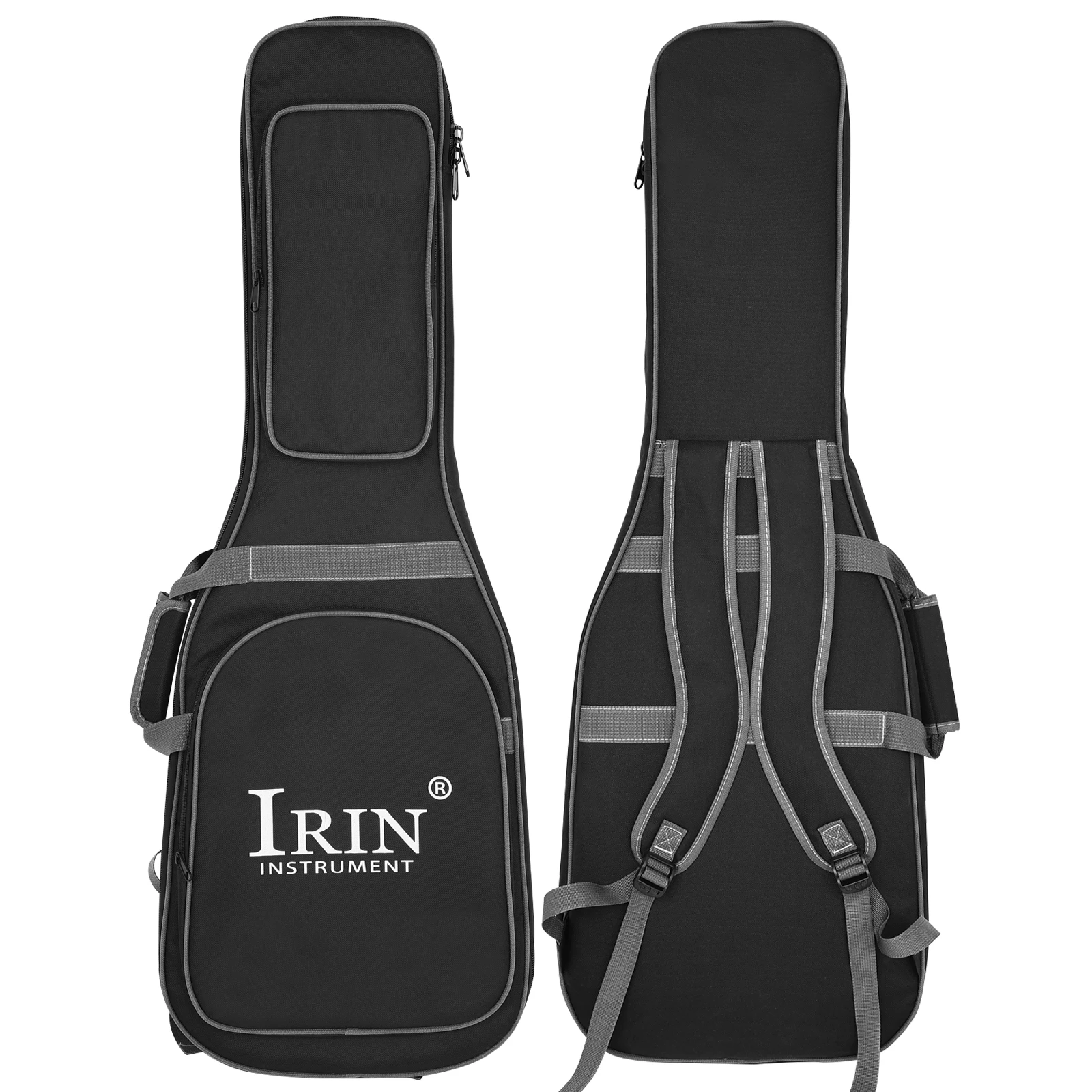 IRIN エレキギターバッグ ギグケース 10 ミリメートル/20 ミリメートル厚みのある防水オックスフォード布バッグギター楽器収納バックパック