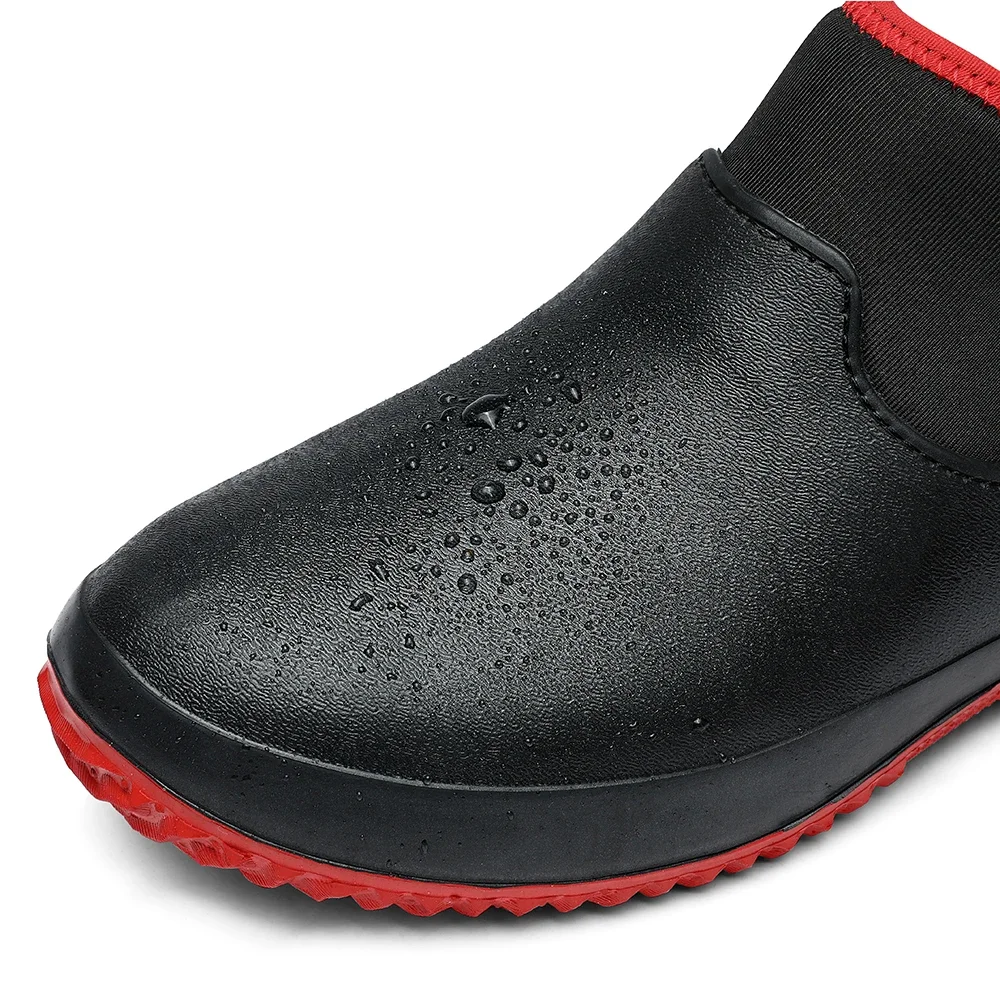 Unisex Herren Stiefel Herren Regenstiefel Warme Paar Schneestiefel Rutschfeste Schuhe Wasserdicht Paar Regenstiefel Wasserstiefel Arbeitsstiefel – Detail 19