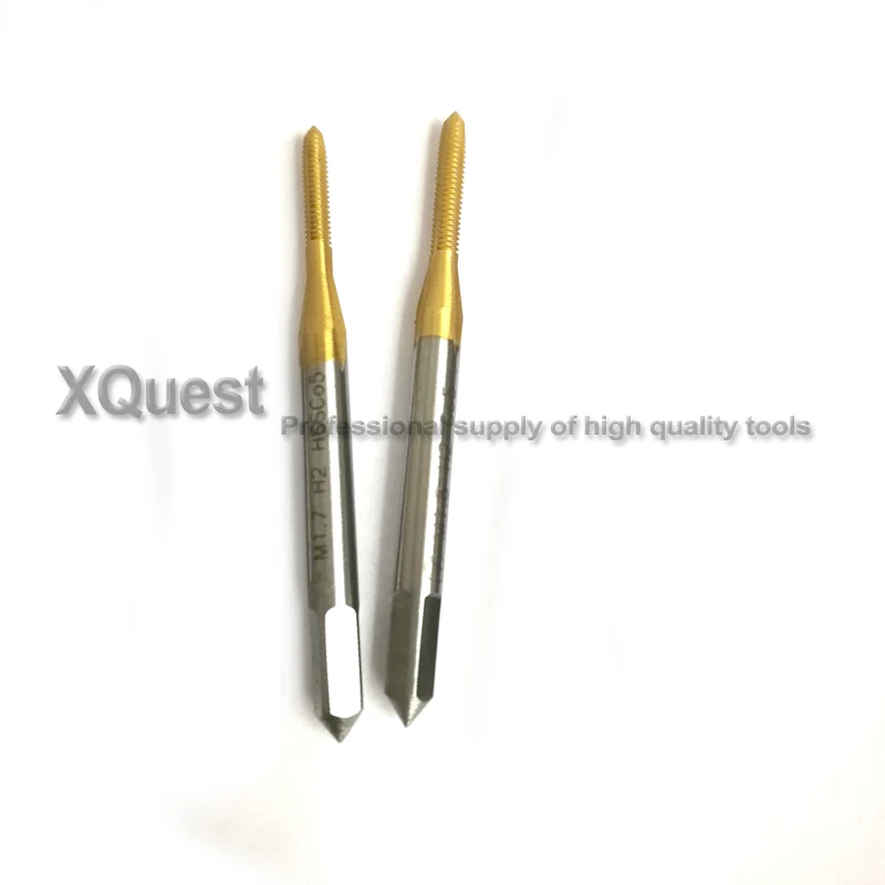 Tin Hss-co Metric Right Hand tap M0.8 M0.9 M1 M1.1 M1.2 M1.4 M1.5 HT Straight Flute Thread taps M1.6 M1.7 M1.8 M1.9 M2 M1.6X0.35