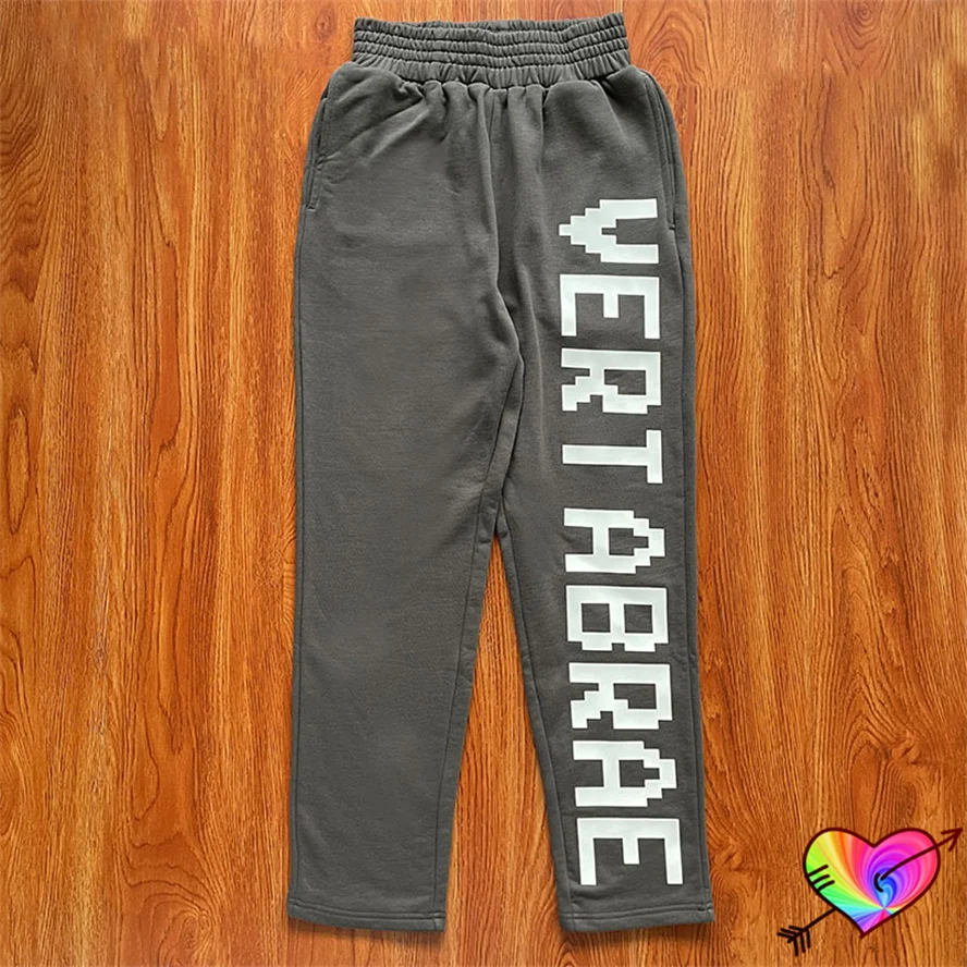 

Dark Grey Vertabrae Pants Men Women 3D Puff Print Vertabrae Logo Pants High Quality Pocket Trousers Jogger Sweatpants