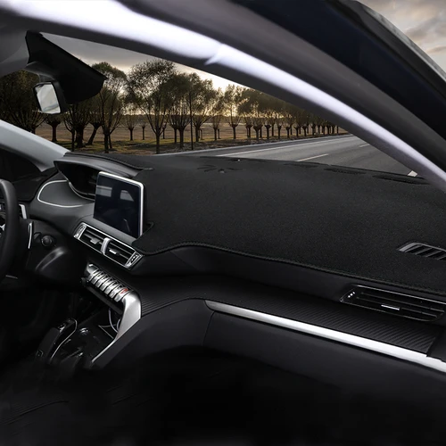 Imagen 2 del producto Cubierta para salpicadero de coche, alfombrilla para evitar almohadillas de luz, alfombras Anti-UV para Peugeot 3008 5008 GT Hybrid 2016 2017 2018 2019 2020 2021 2022 2023
